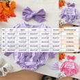 thumbnail image 3 of 0-3 Months Newborn Preemie Infant Baby Bodysuit Romper Bodysuit Girls Jumpsuit Crawling Dress Halloween Baby Girl Long Sleeve Bow Purple Bodysuit Baby Fall Winter Clothing Gift, 3 of 9