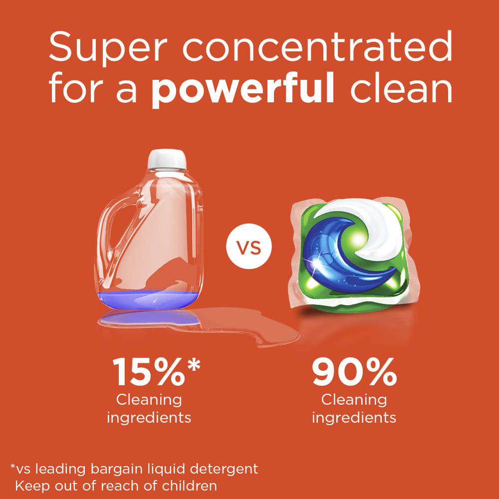 Tide PODS Liquid Laundry Detergent Pacs, Ocean Mist, 72 loads - image 4 of 9