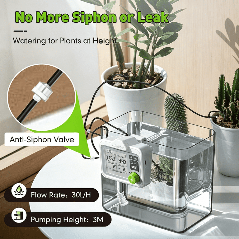 RAINPOINT Large Display Automatic Plant Waterer Indoor for Up to 20 Pot Plants