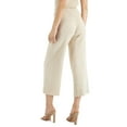 thumbnail image 2 of Lucy Paris Women's Ribbed Cropped Denver Pants Oatmeal Size XL, 2 of 4