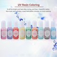 thumbnail image 2 of 9 couleurs 10 g de colorant époxy UV pour résine, pigment pour loisirs créatifs (#A), 2 of 4