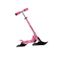 thumbnail image 1 of koolsoo Trottinette de Neige pour Enfants Portable Conversion Hauteur Réglable Ski Planche à Roulettes Traîneau Rose Rouge, 1 of 9