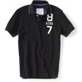 thumbnail image 1 of Aeropostale - Polo de rugby bordado para hombre, color negro, grande, 1 of 1