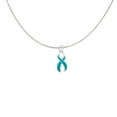 thumbnail image 2 of The Awareness Company Teal Ribbon Necklaces, 1 Pack, 2 of 5