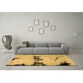 thumbnail image 3 of Ahgly Company Indoor Rectangle Abstract Brown Modern Area Rugs, 7' x 9', 3 of 4