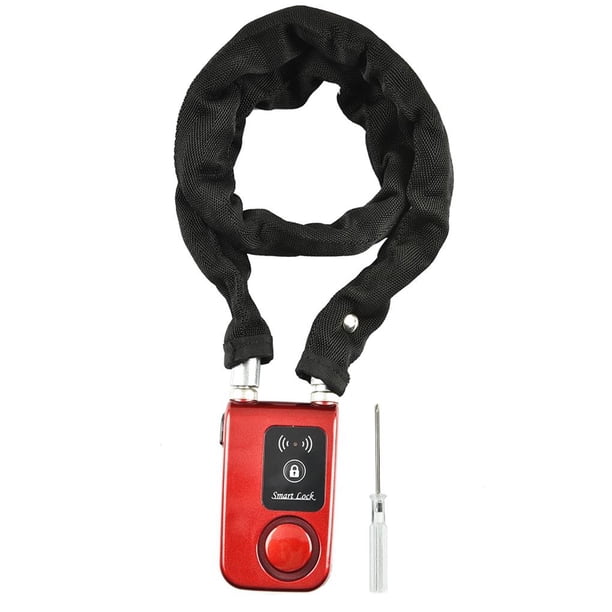 Y797G Bloqueo De Cadena De Bicicleta Bluetooth Inteligente A Prueba De Agua Bloqueo De Control De Teléfono Inteligente Antirrobo Rojo Sweethay EL008530-00