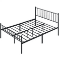 Yaheetech Metal Bed Frame Queen Bed with Spindle Headboard and