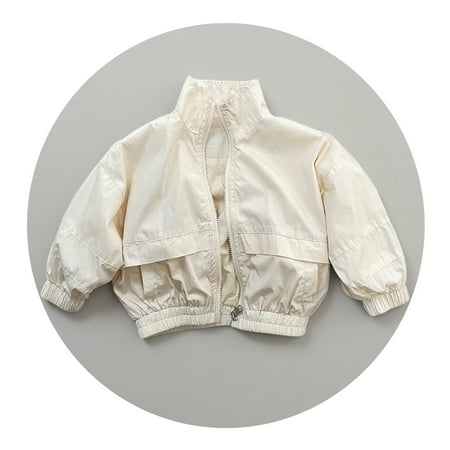 Windproof Jacket Kids Boys Windbreaker Jacket Zip Up Jacket Girls Lightweight Jacket Fall Outfits Kids Trendy Clothes 6-7 Years