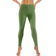 thumbnail image 2 of WULMLEO Ruched Ankle Leggings for Women High Waisted Stretchy Yoga Pants for Workout Lounge Everyday Outfits Light Green 2XL, 2 of 4
