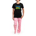 thumbnail image 4 of CafePress - Principal Extraordinaire Women's Dark Pajamas - Women's Short Sleeve Print T-Shirt and Pants Dark Cotton Pajama Set, 4 of 7