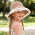 thumbnail image 3 of Wxirdiow Infant Hat Baby Girl Straw Hat Outdoor Baby Sun Hats Summer Bowknot Cap For Infant Toddler Girls Pink Size,2-6 Years, 3 of 5