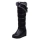 thumbnail image 2 of Botas de mujer Hebilla de metal Grueso Fleece Slip-on Plataforma Tacón medio Color sólido Invierno Cálido Botas de nieve hasta la rodilla Wmkox8yii  ghj2425, 2 of 5