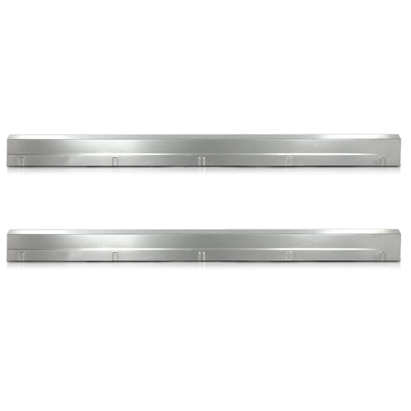 CROSSDESIGN Silver Rocker Panel Fit for 2014-2018 Chevrolet Silverado