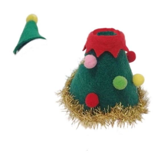 HomeDM Desk Goose Green Outfits 7 Inches Christmas Mini Desk Goose Clothes Porch Goose Christmas Dress for Goose Statue Table Decor Xmas Winter Party Decorations