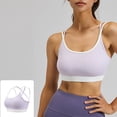 thumbnail image 2 of Vetsdori Workout Sports Bras for Women Wirefree Bralette Racerback Casual,Summer Padded Womens Bras, 2 of 9