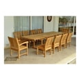 thumbnail image 2 of Anderson Teak Bahama Sahara 11-Pieces Rectangular Dining Set-Size:10', 2 of 2