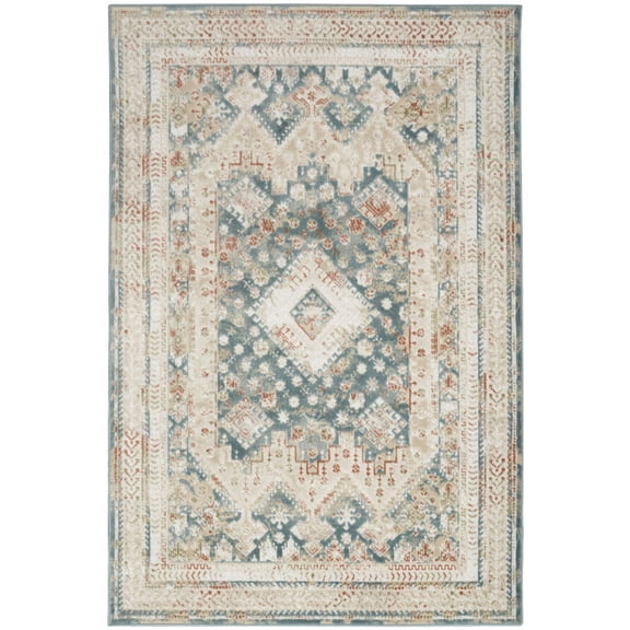 Nourison Thalia Bohemian Traditional Indoor Rug Green Ivory 5'3" x 7'3"