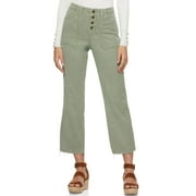 Scoop Women's Cropped Button Front Cargo Pants