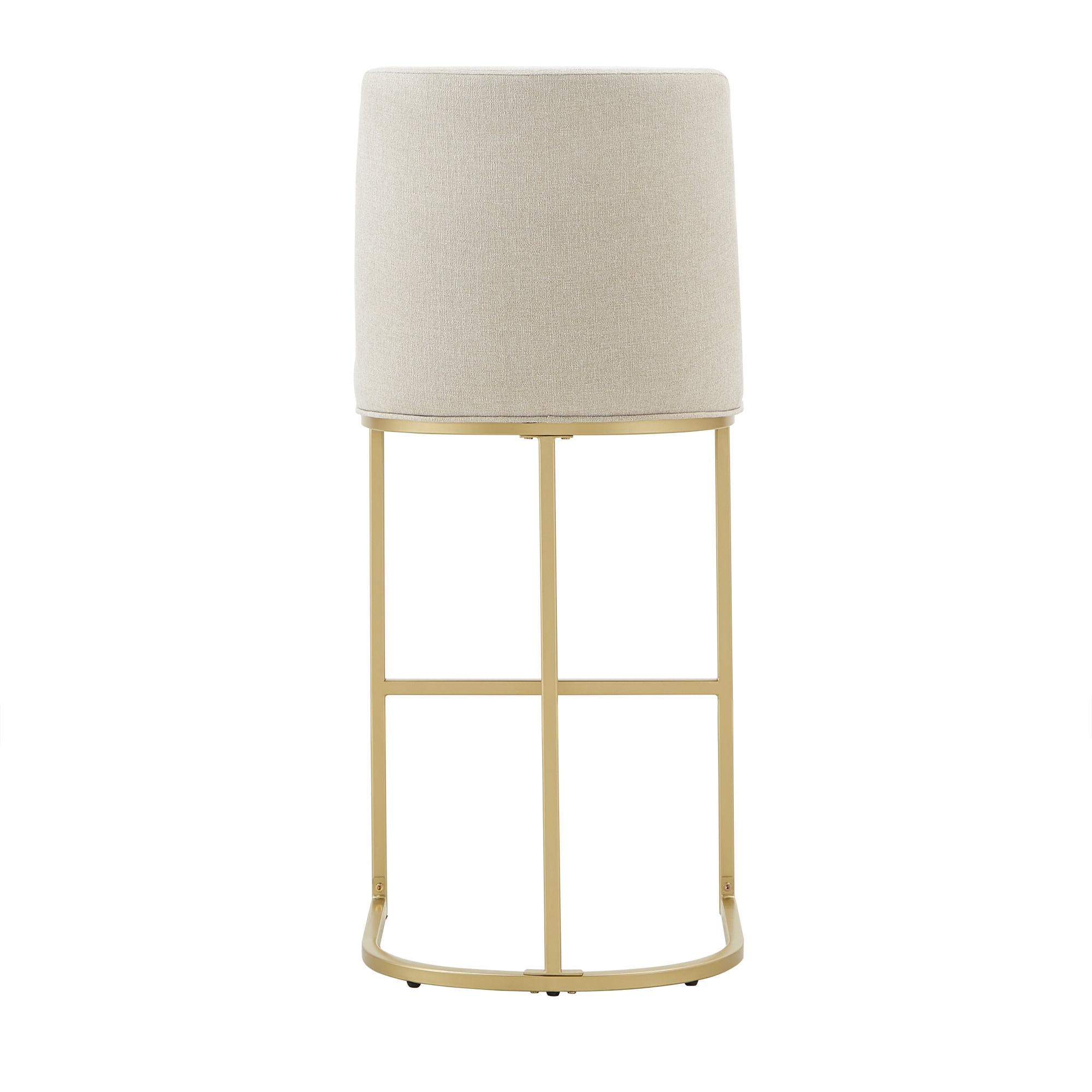 Weston Home Klimt Bar Height Stool, Set of 2, Beige