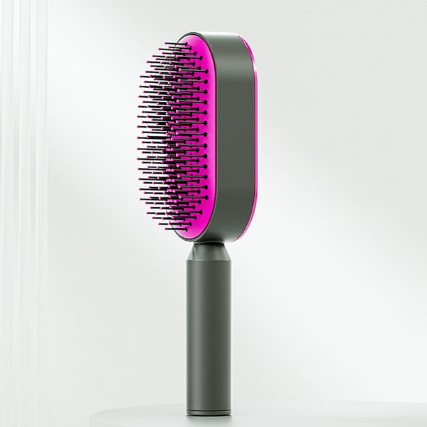 Peines para mujer, peines para el cabello, cepillo autolimpiable, cepillo de masaje con colchón de aire, peine moldeador, cepillo autolimpiable para mujeres, ideal para peluquerías.