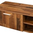thumbnail image 5 of Walnut TV Stand for 70'' TV Stands, Media Console Entertainment Center Television Table with 2 Storage Cabinet and Open Shelves, for Living Room Bedroom, 5 of 7
