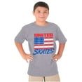 thumbnail image 5 of Skateboarding US Flag United Skates Crewneck T Shirts Boy Girl Teen Brisco Brands X, 5 of 6