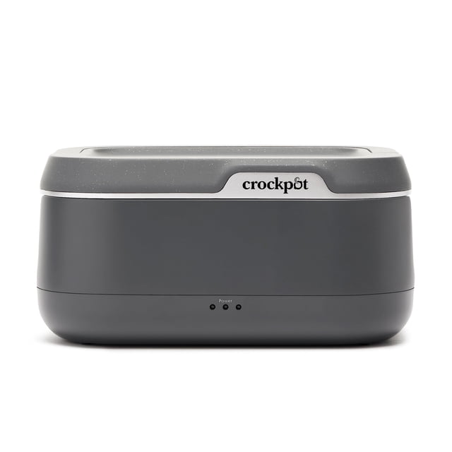 Crock-Pot 28-Ounce Mini Electric Heated Lunch Box, Portable Food Warmer, Perfect for Travel, Car, On-the-Go, Keeps Food Warm, Spi
