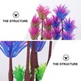 thumbnail image 3 of Raindrops Set of 3 Purple Artificial Fish Tank Plants for Aquarium Decoration, 3 of 4