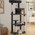 thumbnail image 3 of Pawz Road Cat Tree for Large Cats 56"Tall Cat Tower Condo with Scratching Post for Indoor Cats,Dark Gray, 3 of 17