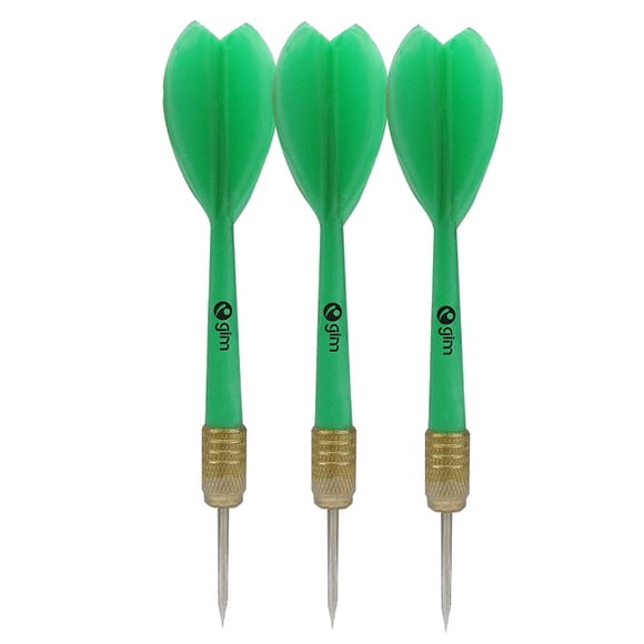 Dardos Gim Sports Juego 3 Piezas punta acero verde
