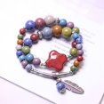 thumbnail image 1 of Accesorios envueltos doble estilo étnico pulsera de cerámica pulsera de cuentas mujer alto sentido, 1 of 6