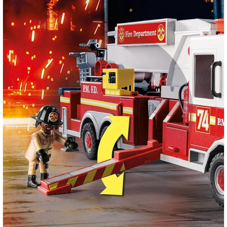 Playmobil 70935 Rescue Vehicles Fire Engine with Tower Ladder