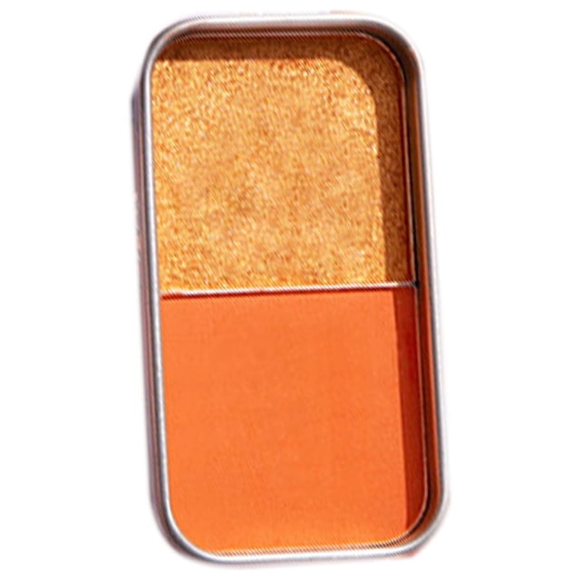 Sombra De Ojos Resaltadora Paleta De Sombras De Ojos En Polvo 2 Colores Brillo Mate Maquillaje De Ojos De Larga Duración Cosmético Pigmentado #4 OTVIAP #4