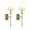 Antique Brass, variant on Permo Classic 2-Light Antique Brass Wall Sconces (2 Count)