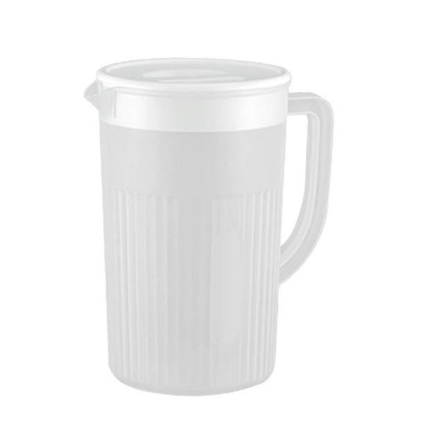2.7L Plastic Pitcher with Lid Large Capacity High Temperature Resistant Cold Water Jug for Juice Tea With Filter Hole