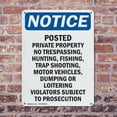 thumbnail image 4 of (2 Pack) Posted Private Property No Trespassing OSHA Notice Sign 7 Inch X 10 Inch Indoor / Outdoor Rust-Free Aluminum Metal Signs for Workplace, Workshop, and Construction Site, Made in, 4 of 8