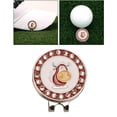 thumbnail image 5 of pitrice en Alliage de Zinc Marqueurs de Balle de Golf Formation Aides Chapeau Clip Anti-Rouille Putt Signe A, 5 of 5