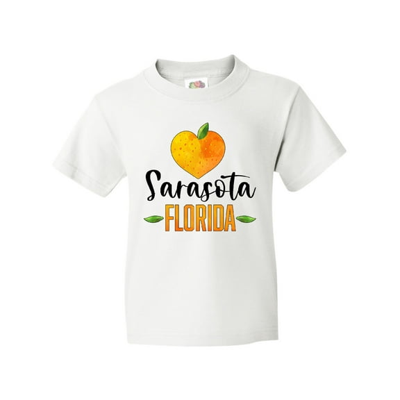 Inktastic Sarasota Florida Orange in Heart Youth T-Shirt