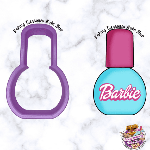 Barbie Doll Nail Polish Cookie Cutter