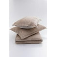 thumbnail image 2 of Merinos Modern Line 3 Piece Double Blanket Set Mocha, 2 of 3