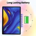 thumbnail image 5 of Tablet 10 inch Android Tablets, 6GB RAM 32GB ROM 512GB Expand, Quad-Core Processor, 1280x800 LCD Touch Screen, WiFi, Dual Camera, BT, 6000mAh Battery, 5 of 6