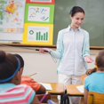 thumbnail image 4 of 4pcs Retractable Teacher Indicators Teaching Whiteboard and Lanyard with 6 Extra Felt Pens (39 Inches), 4 of 5