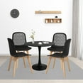 thumbnail image 6 of Mid Century Modern PP dining chair with Wooden Legs , kitchen & Dining Room Chairs Assemble Easily, kitchen chairs for Kitchen Dining Room & Living Room., 6 of 7