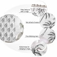 thumbnail image 3 of Black Palm Tree Bathroom Shower Curtains with 12 Hooks Waterproof Shower Curtain for Stalls and Bathtubs Tropical Summer Botanical Forest Modern Decorative Bathroom Privacy Curtain 72x96 Inches, 3 of 9