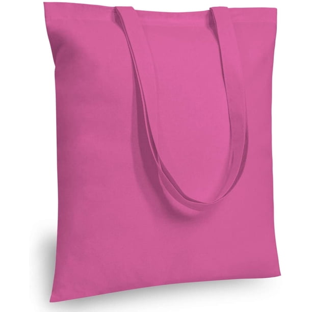 ARRIBADiseño 5 | 12 | 24 | 48 | Paquete de 192 bolsas económicas de algodón, bolsas de tela ligeras, medianas y reutilizables para la compra de comestibles, adecuadas para bricolaje, publicidad, promo