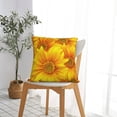 thumbnail image 7 of Wukai 3D Sunflowers Premium Polyester Fleece Pillow Covers with Hidden Zipper Closure,Luxuriously Soft and Durable-24"x24", 7 of 7