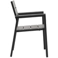 thumbnail image 3 of Modway Fauteuil d'Extérieur Maine 17.5" en Aluminium Moderne Finition Marron/gris, 3 of 3
