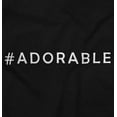 thumbnail image 2 of Hashtag Adorable Cute Social Media Toddler Boy Girl T Shirt Infant Toddler Brisco Brands 18M, 2 of 6