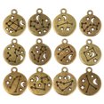 thumbnail image 1 of Miangastore Necklace Charms For Jewelry Making Alloy 72Pcs 0.51X0.51X0.04In, 1 of 8