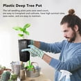 thumbnail image 3 of 20pcs Deep Tree Pot Reusable Plastic Tall Seedling Flower Plant Container With Drainage Holes For Yard Garden, 3 of 8